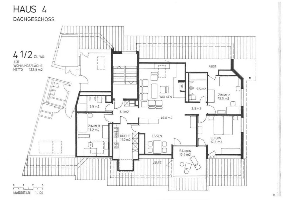 Appartement mansardé confortable avec cheminée et balcon – photo 10 sur 10