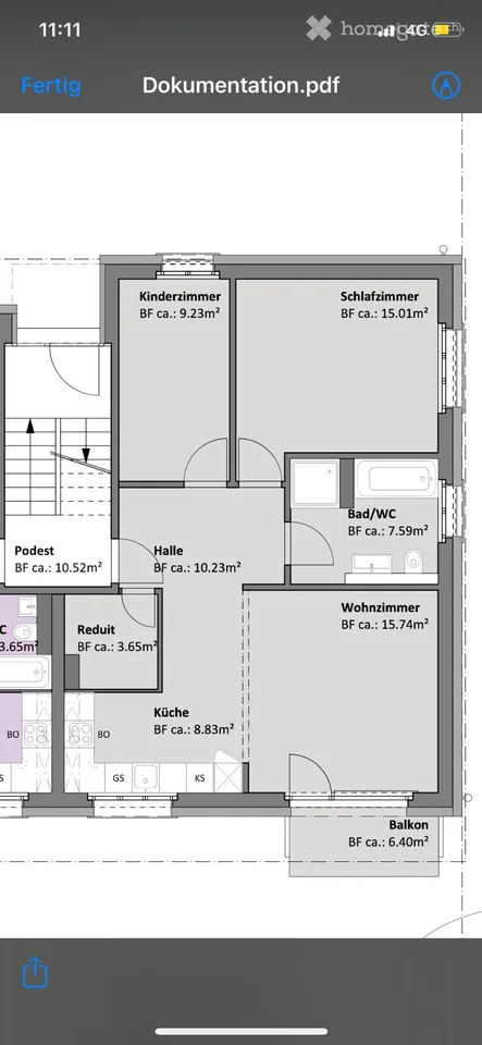 Nachmieter gesucht renovierte 3½-Zimmerwohnung – Foto 4 von 5