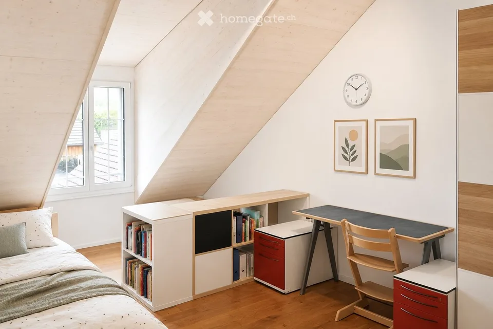 Befristet, möbliert: Grosse 5.5-Zimmer-Maisonettewohnung – Foto 12 von 13