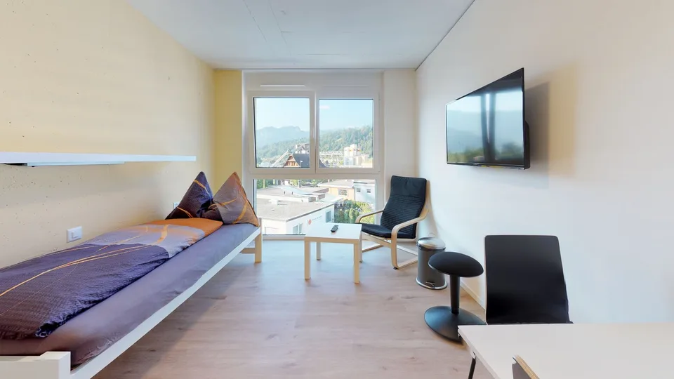 Z 338 / Vollausgerüstete möblierte 1-Zimmer-Wohnung mit / TV / Internet – Foto 2 von 4