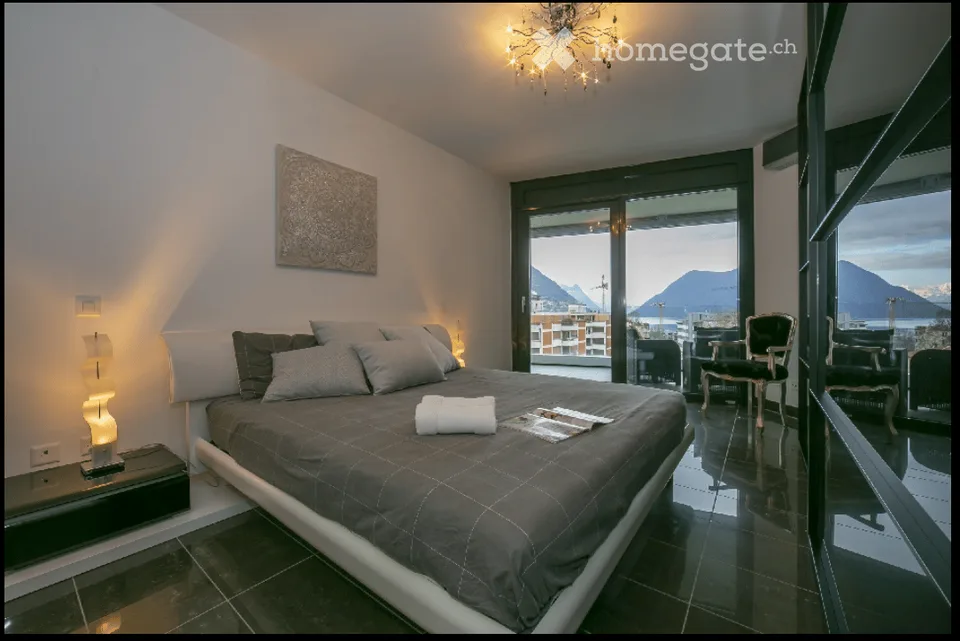 Paradies - 2,5 Zimmer mit Seeblick und Blick auf den Luganer Golf – Foto 6 von 9