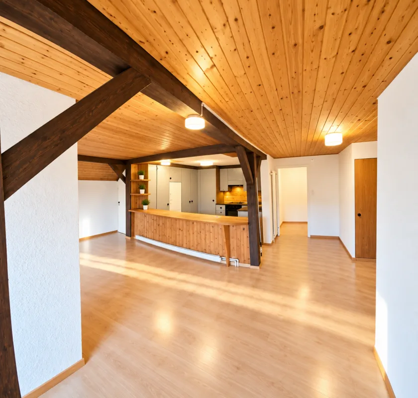 Charmante Dachwohnung direkt neben der Universität St. Gallen (HSG) – Foto 3 von 14