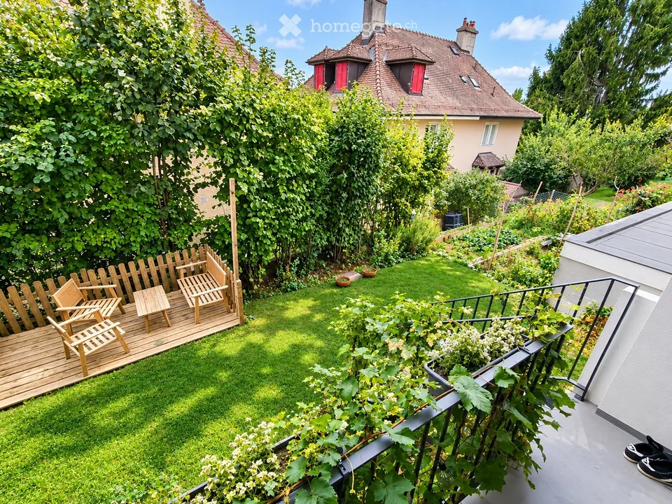 3,5 Zimmer mit Garten und Gemüsebeet in Lausanne – Foto 2 von 5