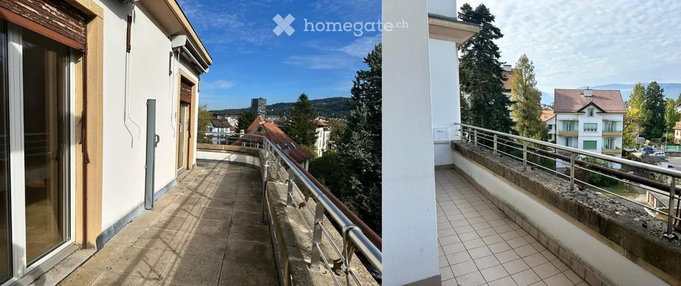 Großes Dachgeschoss-Loft mit 2.5 Zimmern in Yverdon-Zentrum – Foto 5 von 5