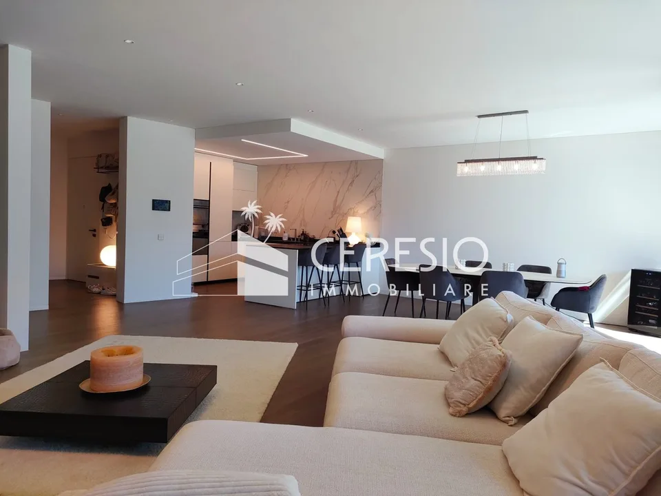 Beautiful duplex apartment 4.5 rooms with pool in Canobbio – photo 3 of 10