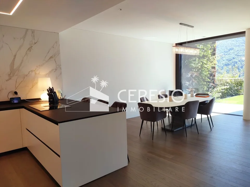 Beautiful duplex apartment 4.5 rooms with pool in Canobbio – photo 5 of 10