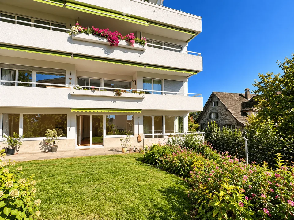 3.5-Zimmer-Gartenwohnung in Rüschlikon – Seenähe mit Seeblick – Foto 3 von 13