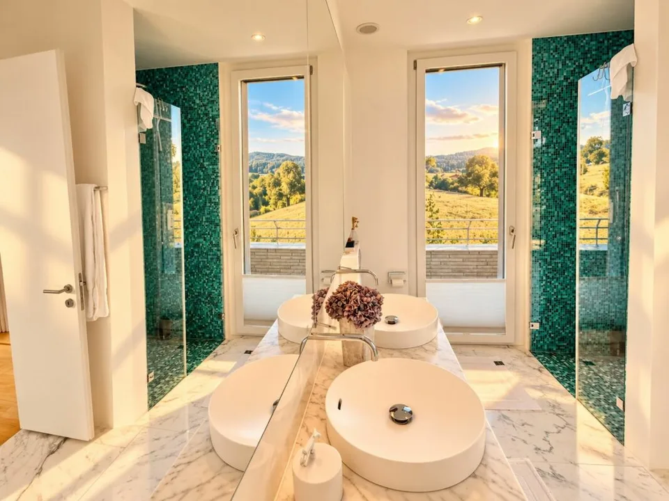 Befristete Vermietung: Exklusives 7.5-Zimmer-Architektenhaus mit Seesicht, Pool und Dachterrasse – Foto 20 von 21