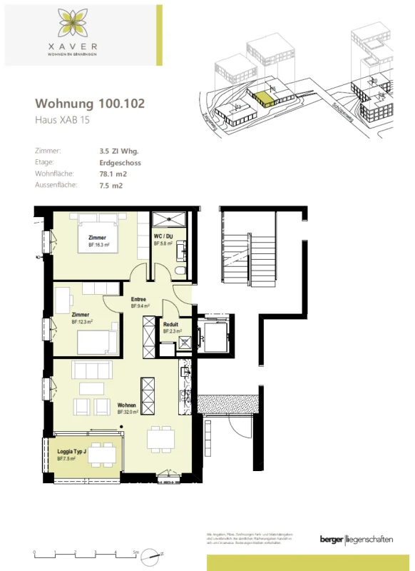 Xaver-Areal, Binningen - moderne 3 1/2-Zimmerwohnung im EG – Foto 11 von 11