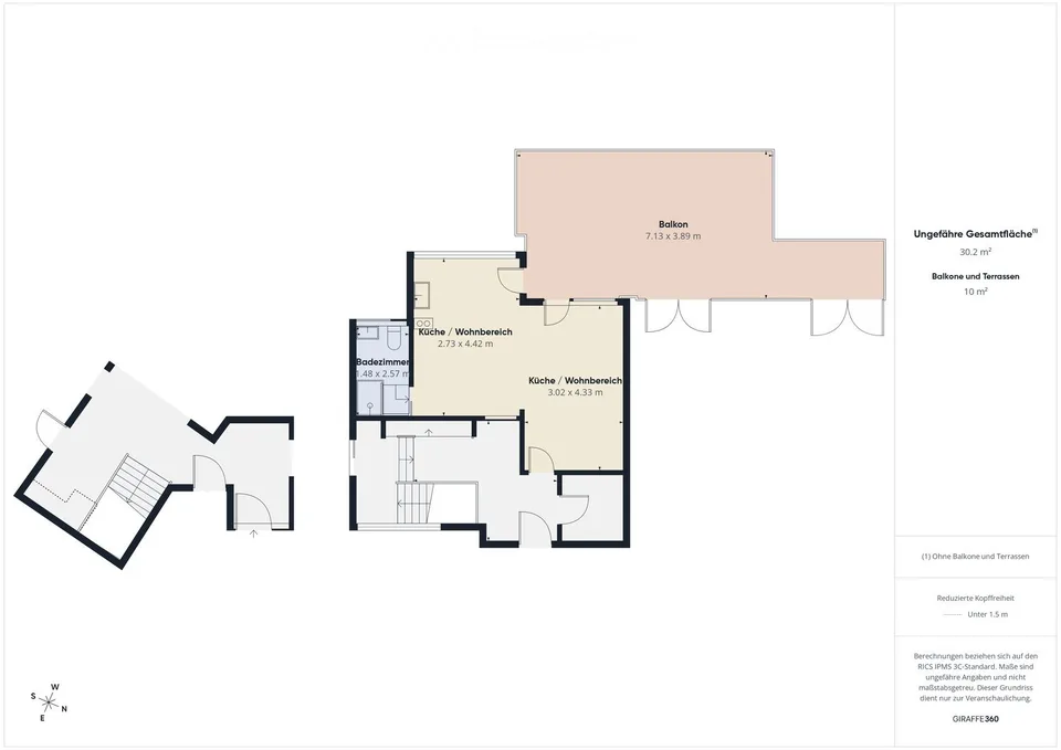 Moderne 1.5-Zi- Wohnung mit Balkon in Wettswil – Foto 9 von 9
