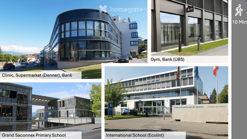 Brandneues 3-Zimmer-Gartenapartment mit geräumiger Terrasse (Grand-Saconnex) – Foto 8 von 9