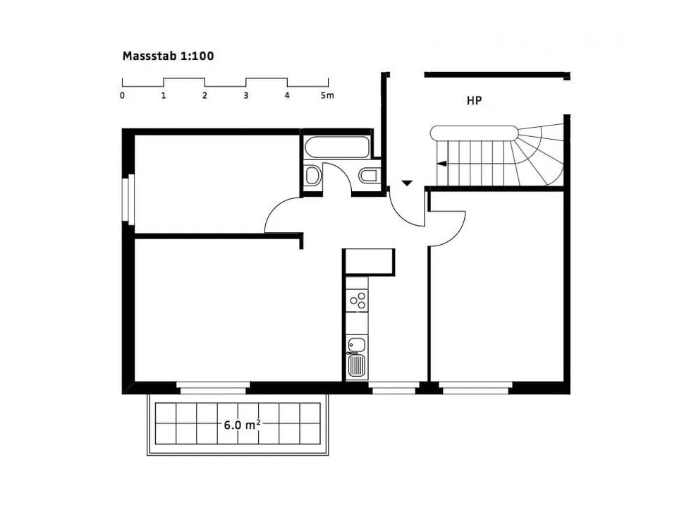 Stilvolle, authentisch renovierte 50ies-Wohnung – Foto 13 von 13