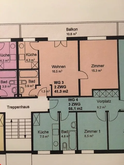Ab 1.2./1.3. - Schöne 2.5 Zi Wohnung mit Balkon, grosse Einzelgarage – Foto 20 von 21