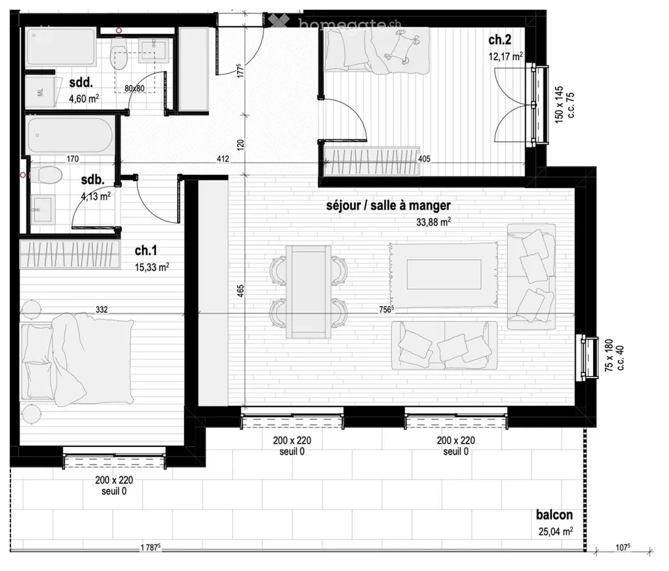 Neu – 3,5 Zimmer mit 25 m² Balkon, Parkplatz inklusive, nahe EPFL/UNIL – Foto 10 von 10