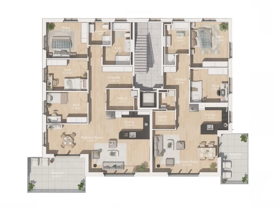First-time occupancy in owner-occupier standard: Exclusive 4.5-room apartment in Arisdorf – photo 3 of 8