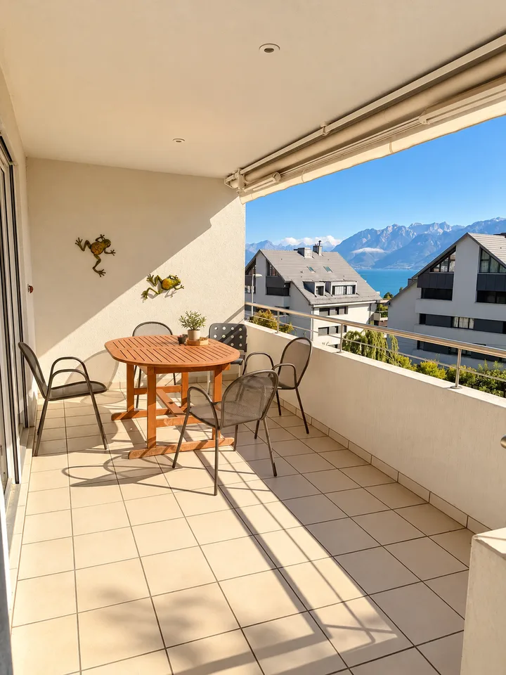 Wohnung mit 3.5 Zimmern zur Miete in Pully – Foto 2 von 9