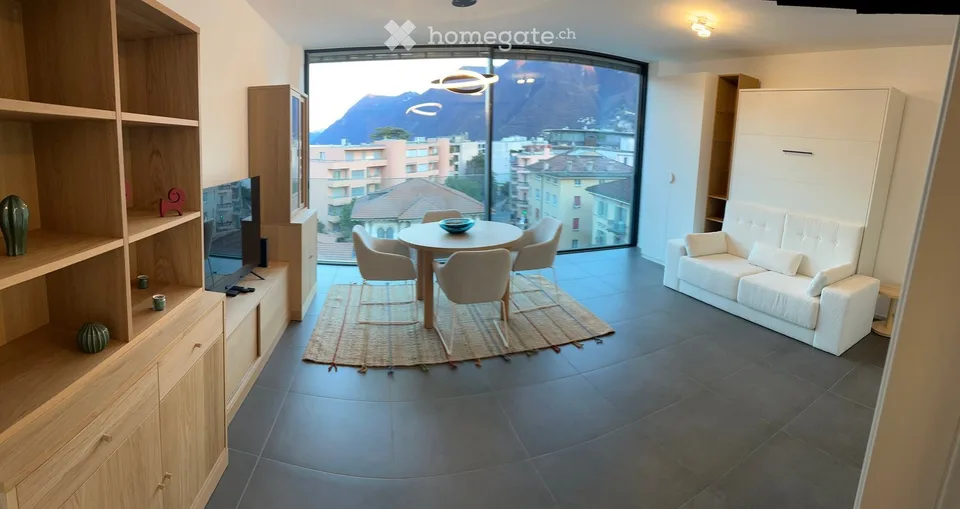 Modernes, eingerichtetes Apartment mit Panoramablick in Paradiso – Foto 2 von 9