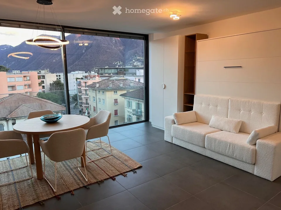 Modernes, eingerichtetes Apartment mit Panoramablick in Paradiso – Foto 3 von 9