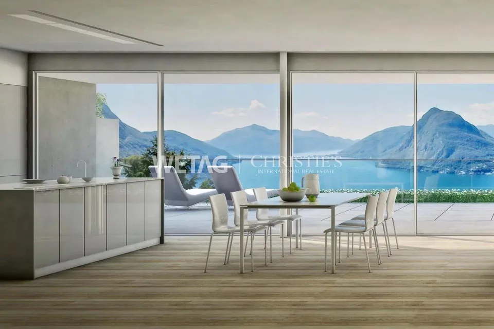 Appartamento 6.5 locali con vista incantevole sul lago di Lugano in vendita