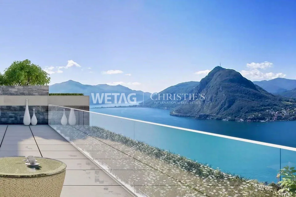 Appartamento 6.5 locali con vista incantevole sul lago di Lugano in vendita