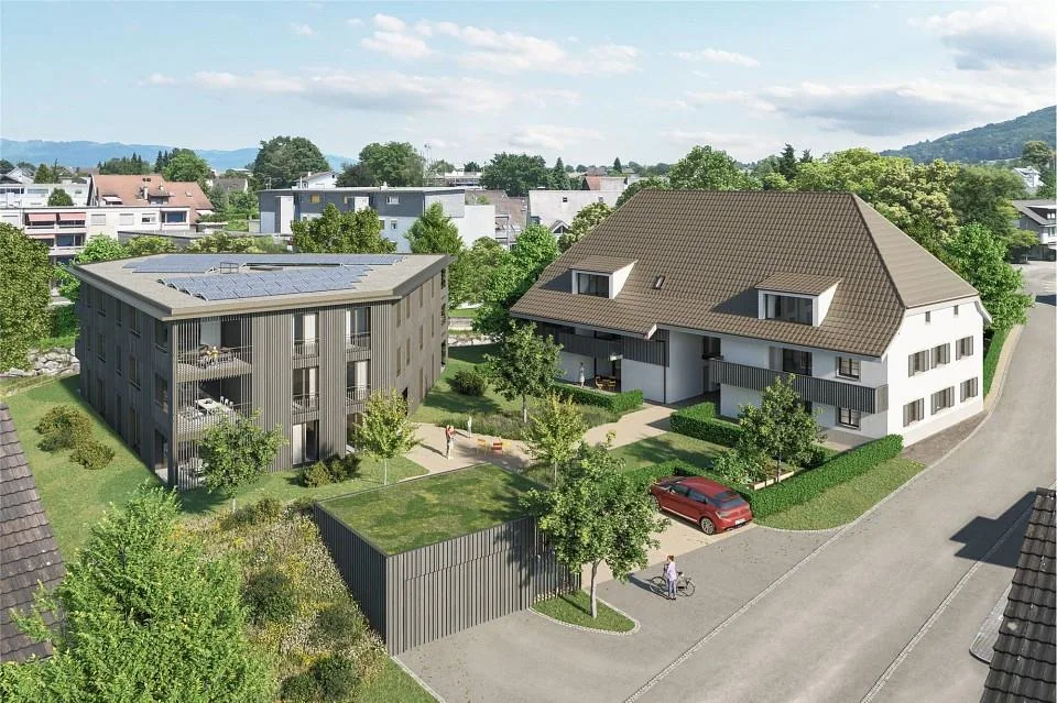 Rohbau weit fortgeschritten: Neubau "Lindensteg"