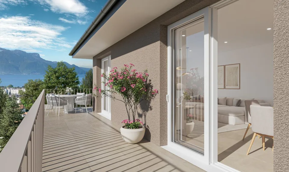 Neue Wohnung mit großer sonniger Terrasse