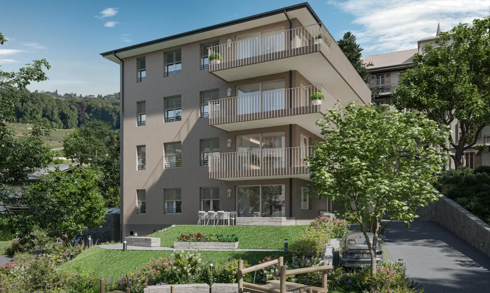Neue Wohnung mit großer sonniger Terrasse