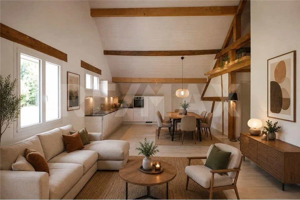 Außergewöhnliche Wohnung in einer renovierten Farm mit Garten, nur zwei Schritte von Estavayer-le-Lac entfernt – Foto 1 von 12