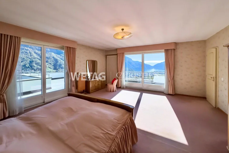 Repräsentative Villa in Lugano-Comano zu verkaufen, mit Aussenpool & herrlichem Blick auf den Luganersee – Foto 7 von 13