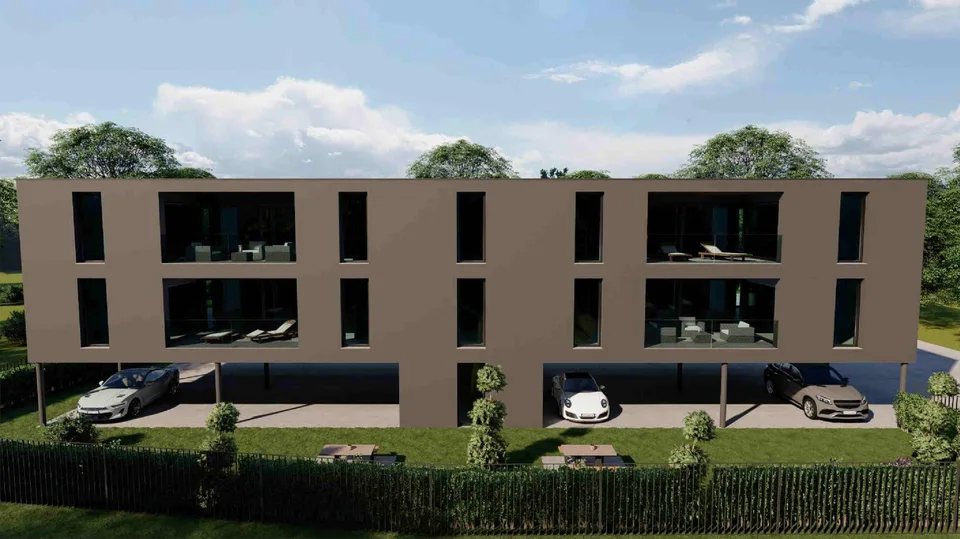 Nuovo appartamento con grande giardino in elegante residenza