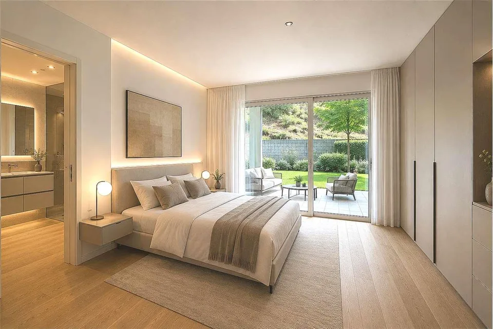 Elegante appartamento con grande terrazzo e giardino privato