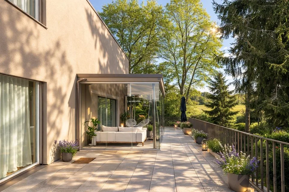 Einzigartiges Design, exklusiver Komfort und Ausblick in die Natur