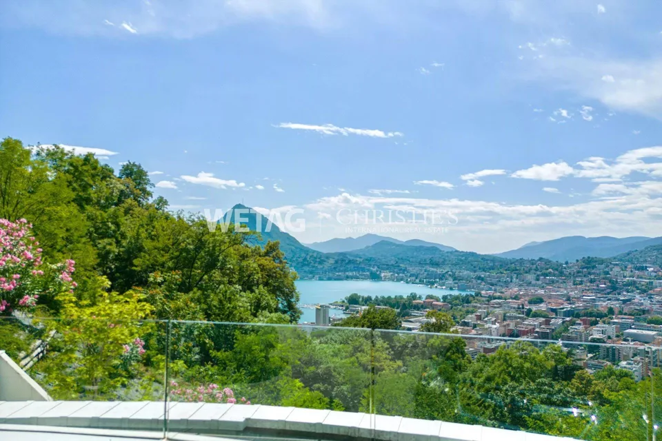 Lugano-Viganello: villa moderna con una vista incantevole sul Lago di Lugano & piscina esterna, anche ideale come seconda casa – foto 13 di 13