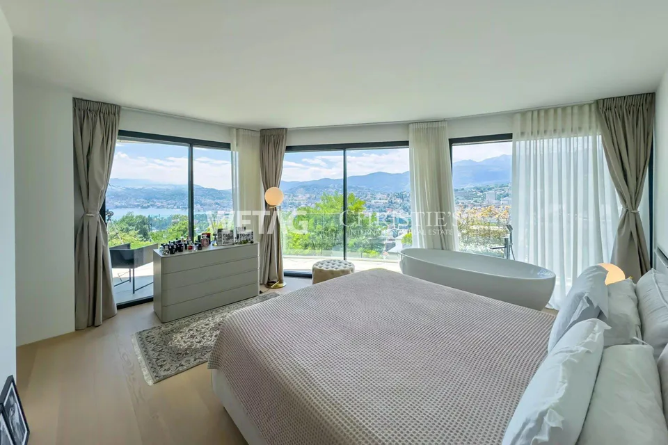 Lugano-Viganello: villa moderna con una vista incantevole sul Lago di Lugano & piscina esterna, anche ideale come seconda casa – foto 7 di 13