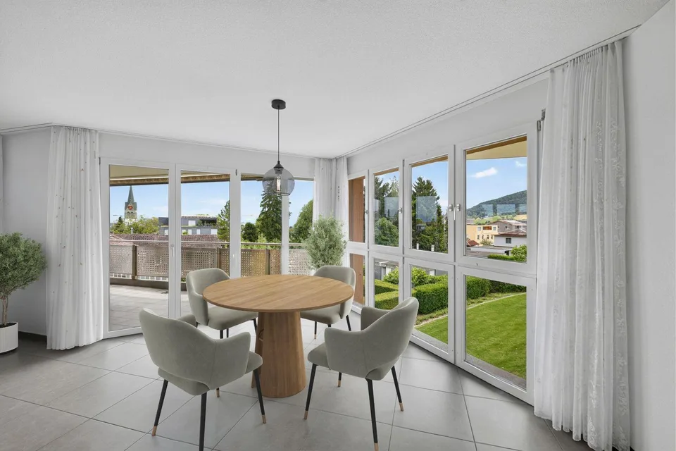 Vivere in tranquillità, vivere in centro – balcone soleggiato con bella vista