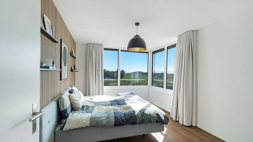 Idylle familiale avec vue lointaine imprenable