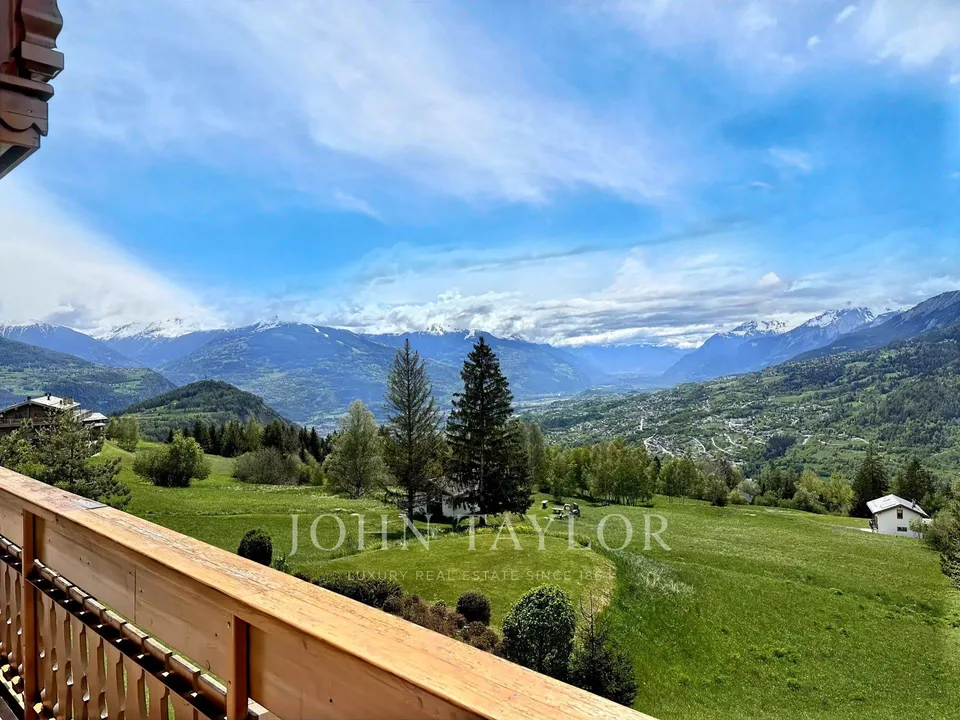 Crans-Montana/ Appartement 3 Chambres avec vue panoramique, grand b...