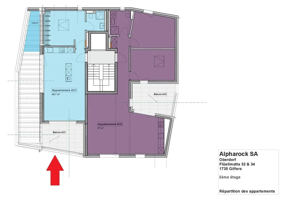 Charmant appartement de 2 pièces à louer à la campagne