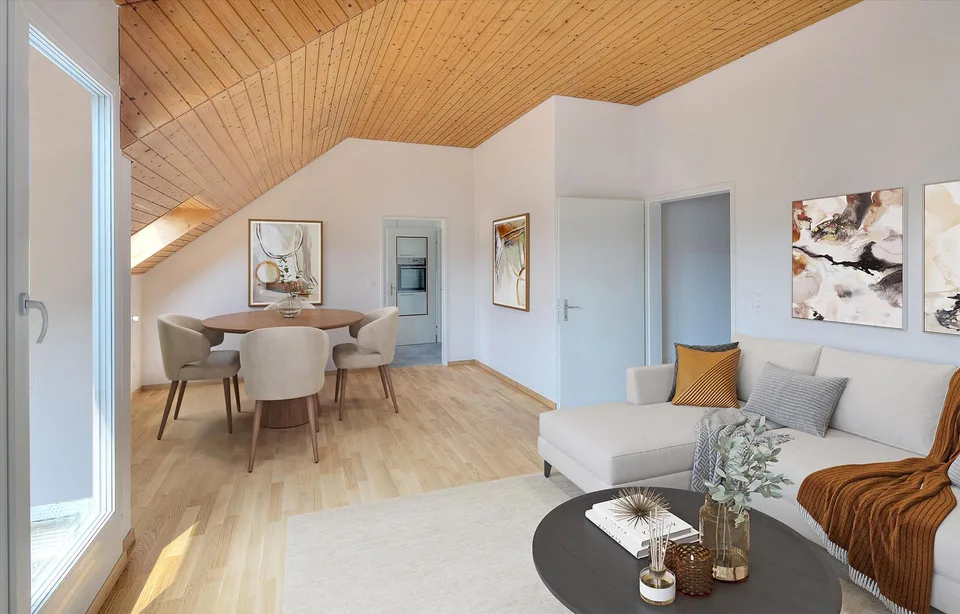 Appartement mansardé confortable recherché ? 1 remise de loyer gratuite & 1 an de parking gratuit !