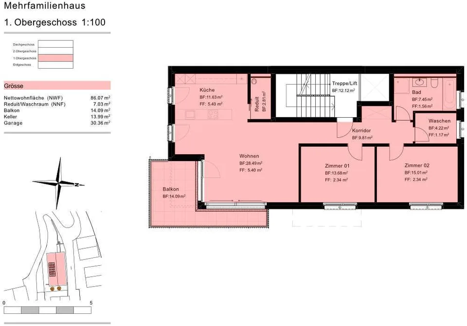 Schöne Neubauwohnung für den Erstwohnsitz