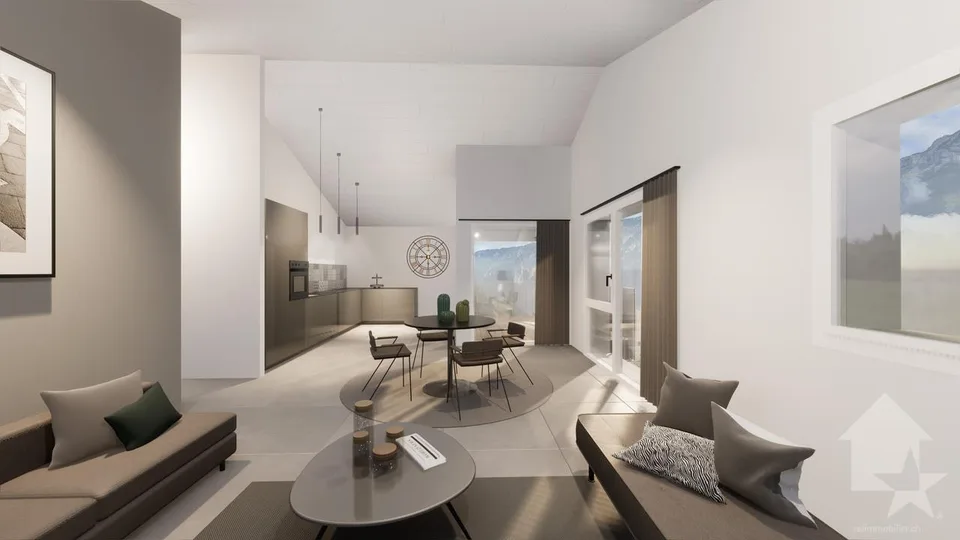 Apartment 4.5 rooms with garden of 208m2, new promotion