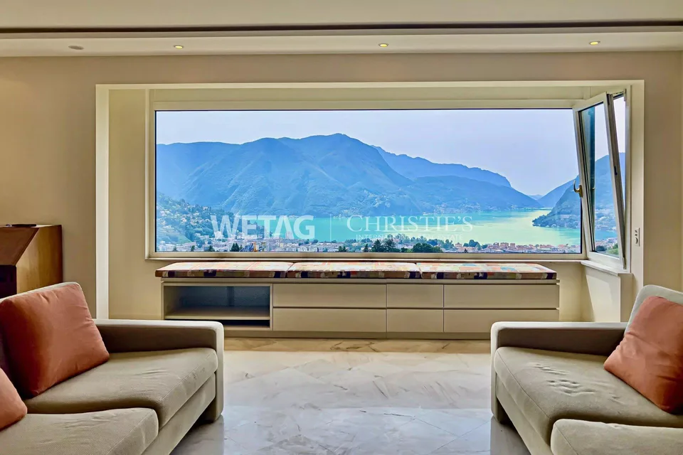 Elegante Triplex-Wohnung in Porza mit Seeblick, privatem Garten, Ge...