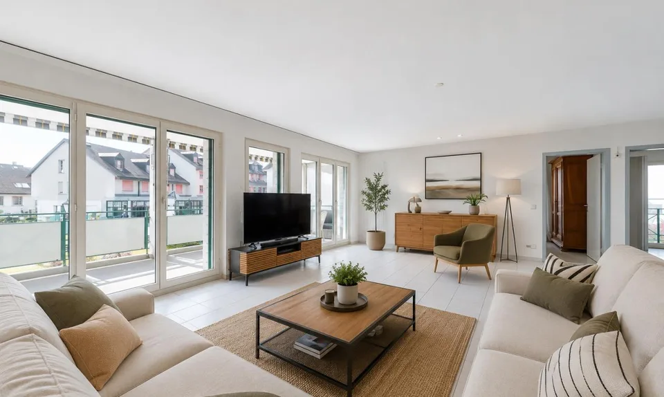 Grand appartement lumineux, calme absolu, entre lac et autoroute