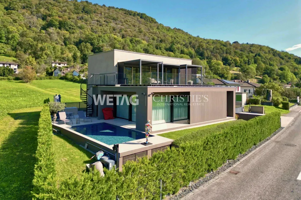 Moderne Design-Villa mit Pool zu verkaufen in Lugano-Sessa, eingebe...