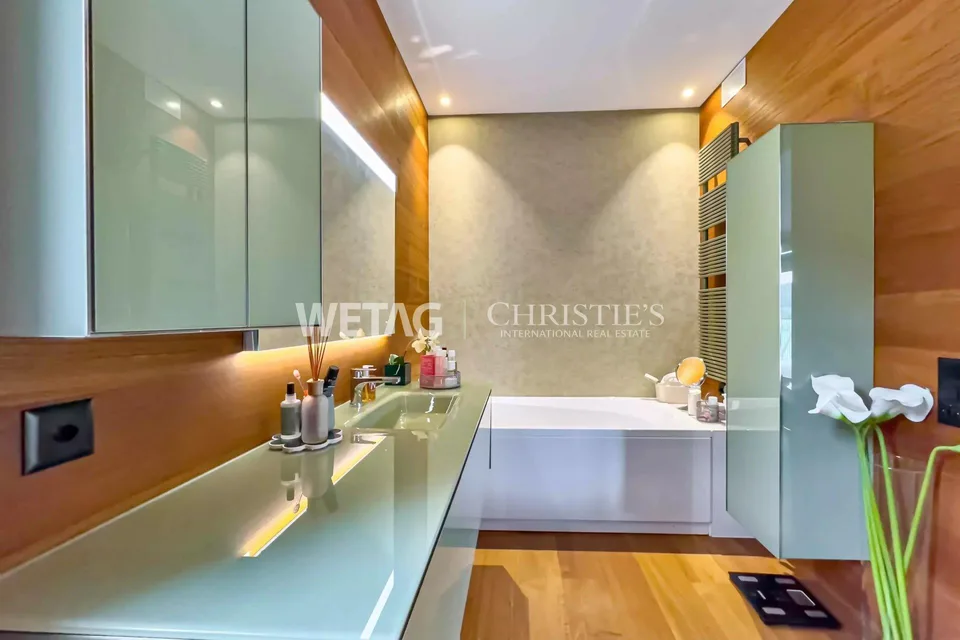 Villa di design moderno con piscina in vendita a Lugano-Sessa, immersa nel verde – foto 9 di 10