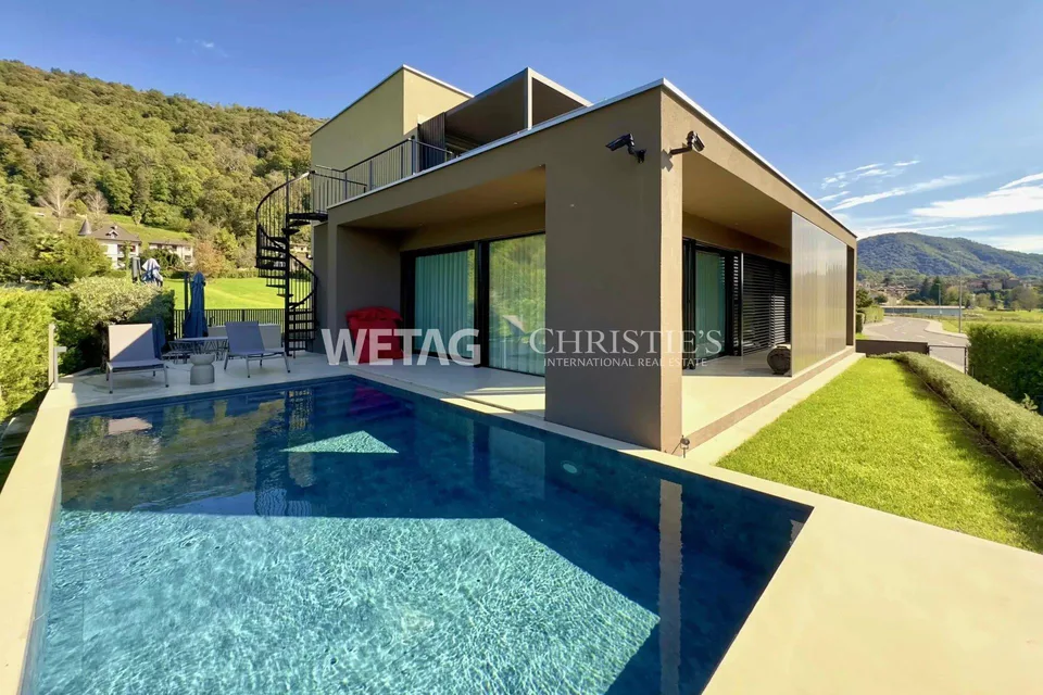 Villa di design moderno con piscina in vendita a Lugano-Sessa, immersa nel verde – foto 6 di 10