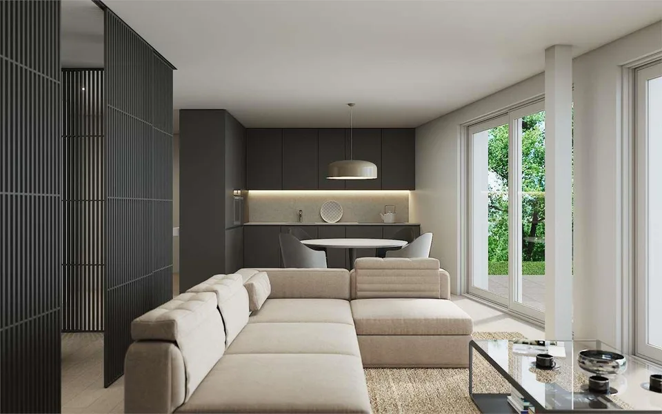 LUGANO: NEW 3-ROOM APARTMENT WITH GARDEN