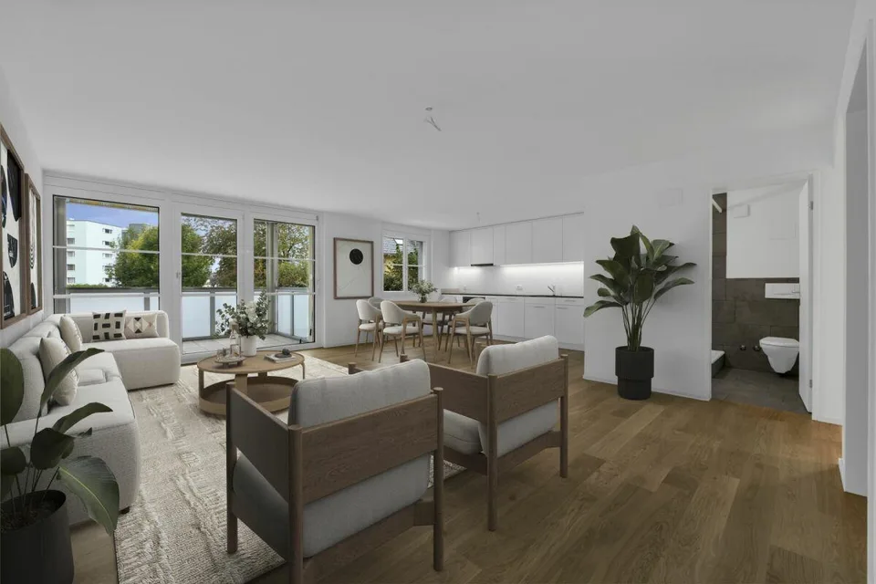 Arrivare a casa - vita moderna, luminosa e centrale nella migliore posizione a Gossau