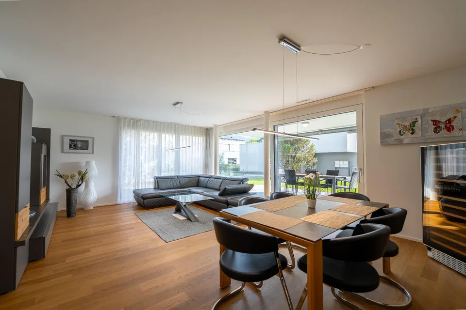 Paradis familial - Appartement de jardin moderne 4.5 pièces