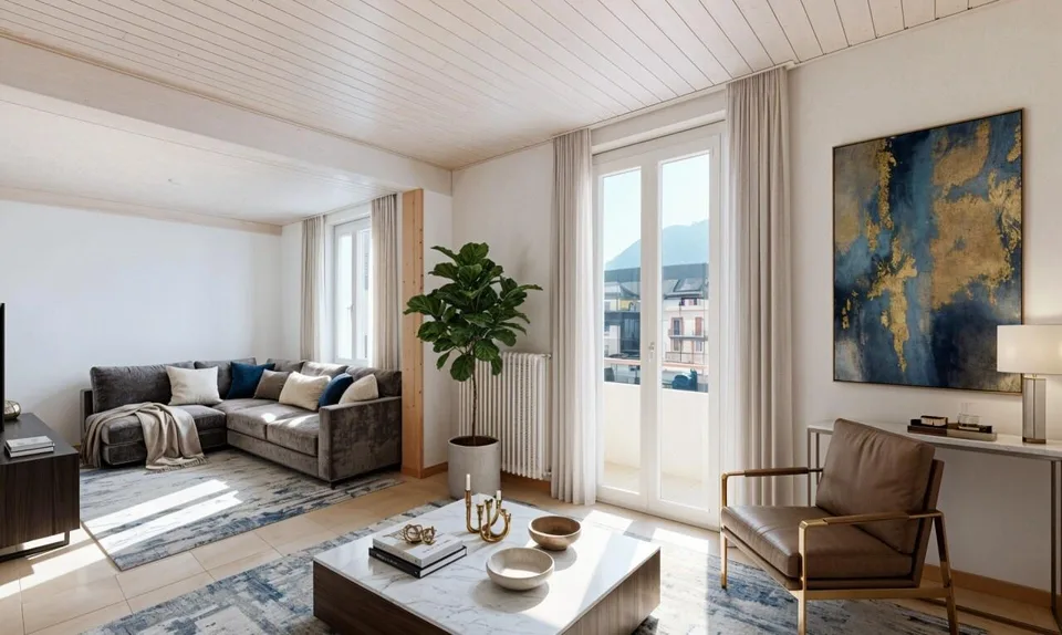Casa ad Aigle con 2 appartamenti, vista libera e grande potenziale – foto 8 di 19